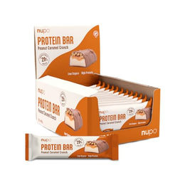 Nupo Proteinriegel Peanut Caramel Crunch glutenfrei ohne Zusatzstoffe 12er Pack – Bild 1 von 2