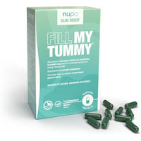 Produktbild von NUPO Slim Boost Fill My Tummy Glucomannan Ballaststoffe Kapseln mit Konjak Wurzel Sanddorn und Chrom vegan 60 Kapseln