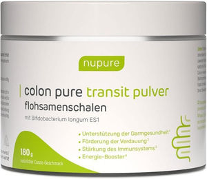 Nupure Colon Pure Transit Flohsamenschalen Pulver – Bild 1 von 1