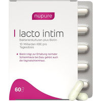 Produktbild von Nupure Lacto Intim Probiotische Kapseln mit Milchsäurebakterien für Frauen 60 Kapseln