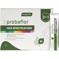 Produktbild von Nupure probaflor Max Spektrum N95 Pulver 20 Mrd. KBE 28 Sachets glutenfrei zuckerfrei ohne Zusatzstoffe für Erwachsene