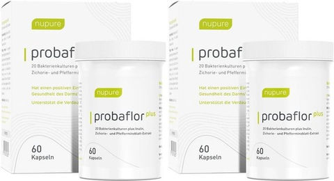 nupure probaflor plus Kapseln für Erwachsene mit breitem Bakterienspektrum 60 Stück – Bild 1 von 1