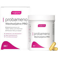 Produktbild von Nupure Probameno Wechseljahre PRO Milchsäurebakterien und Vitamine Kapseln vegan 30 Stück