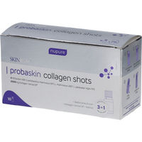 Produktbild von nupure probaskin Kollagen Shots mit Bakterienkulturen und Vitamin A Ampullen