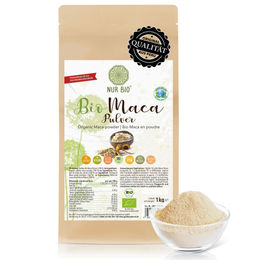 NUR BIO Bio Maca Pulver Golden Peanut vegan ohne Zusatzstoffe 1kg – Bild 1 von 4