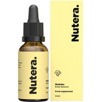 Produktbild von Nutera Maitake Grifola frondosa Flüssigextrakt 20:1 mit 30 % Beta-Glucan vegan und glutenfrei