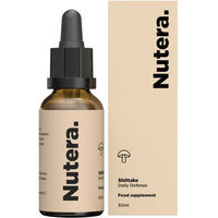 Produktbild von Nutera Shiitake Lentinula edodes Flüssigextrakt 20:1 mit 40 % Beta-Glucan vegan und glutenfrei