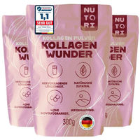 Produktbild von Nutori Kollagen Pulver aus Rind Typ I und Typ III, glutenfrei und laktosefrei, 3er-Pack