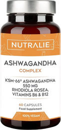 Nutralie Ashwagandha KSM-66 Kapseln vegan – Bild 1 von 3