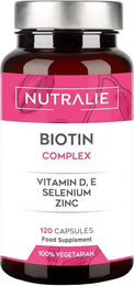 Nutralie Biotin Zink Selen Kombination Vegetarische Kapseln 120 Stück – Bild 1 von 4