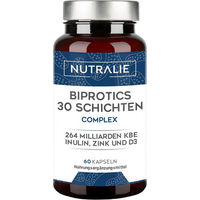 Produktbild von Nutralie Biprotics Komplex mit 30 Bakterienstämmen 60 Kapseln