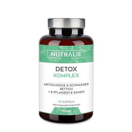 Nutralie Detox Komplex mit Mariendistel, Artischocke, Löwenzahn und 8 Vitaminen, 90 vegane Kapseln – Bild 1 von 3
