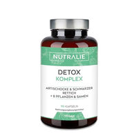 Produktbild von Nutralie Detox Komplex mit Mariendistel, Artischocke, Löwenzahn und 8 Vitaminen, 90 vegane Kapseln