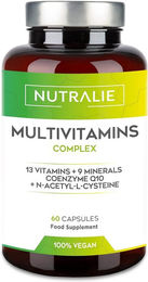 Nutralie Haar-Vitamine Multivitamin-Kapseln vegan für Männer und Frauen 60 Kapseln – Bild 1 von 3