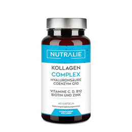 Nutralie Kollagen Hyaluronsäure Coenzym Q10 mit Vitaminen und Zink Kapseln 60 Stück glutenfrei und laktosefrei – Bild 1 von 5