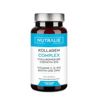 Produktbild von Nutralie Kollagen Hyaluronsäure Coenzym Q10 mit Vitaminen und Zink Kapseln 60 Stück glutenfrei und laktosefrei