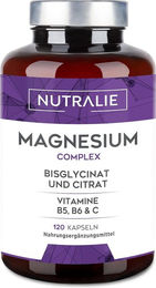 Nutralie Magnesium Komplex Kapseln vegan ohne Zusatzstoffe 120 Stück – Bild 1 von 4