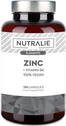Nutralie Zink Citrat und Vitamin B6 Hochdosiert Vegan 120 Kapseln – Bild 1 von 3