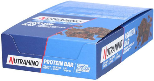 Nutramino Proteinriegel Crunchy Chocolate & Brownie – Bild 1 von 2