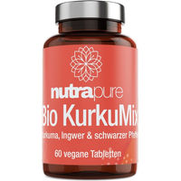Produktbild von Nutrapure Bio KurkuMix vegane Tabletten ohne Zusatzstoffe