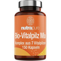 Produktbild von Nutrapure Bio Vitalpilz Kräuter-Komplex Tabletten