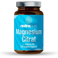Produktbild von Nutrapure Magnesium Citrat Kapseln vegan 120 Stück