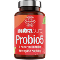 Produktbild von Nutrapure Probio5 Kulturen Komplex Kapseln ohne Zusatzstoffe