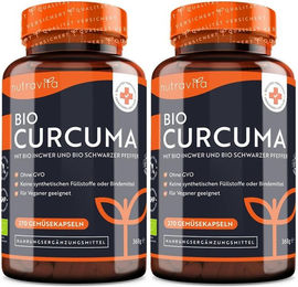 Nutravita Bio Curcuma Kapseln vegan – Bild 1 von 4