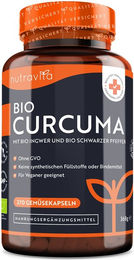 Nutravita Bio Curcuma Kapseln vegan ohne Zusatzstoffe – Bild 1 von 4