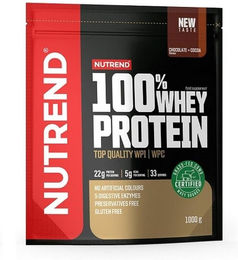 Nutrend 100% Whey Protein Pulver Schokolade glutenfrei ohne Zusatzstoffe 1000 g – Bild 1 von 1