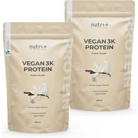 Produktbild von nutri+ 3K Veganes Mehrkomponenten Proteinpulver laktosefrei