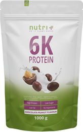 nutri+ 6K Mehrkomponenten Eiweißpulver 1 kg - laktosefrei und zuckerfrei – Bild 1 von 3