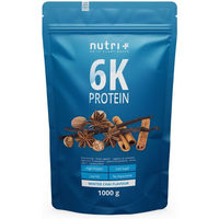 Produktbild von nutri+ 6K Mehrkomponenten Eiweißpulver Vegan Laktosefrei Zuckerfrei Neutral 1kg