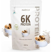 Produktbild von nutri+ 6K Mehrkomponenten Eiweißpulver Vegan Laktosefrei Zuckerfrei Neutral 1kg