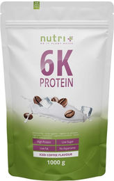 nutri+ 6K Mehrkomponenten Eiweißpulver Vegan Laktosefrei Zuckerfrei Neutral 1kg – Bild 1 von 1