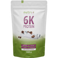 Produktbild von nutri+ 6K Mehrkomponenten Eiweißpulver Vegan Laktosefrei Zuckerfrei Neutral 1kg