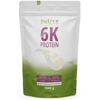 Produktbild von nutri+ 6K Mehrkomponenten Eiweißpulver Vegan Laktosefrei Zuckerfrei Neutral 1kg