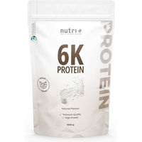 Produktbild von nutri+ 6K Mehrkomponenten Eiweißpulver Vegan Laktosefrei Zuckerfrei Neutral 1kg
