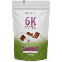 Produktbild von nutri+ 6K Mehrkomponenten Eiweißpulver Vegan Laktosefrei Zuckerfrei Neutral 1kg