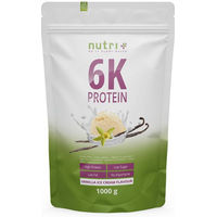 Produktbild von nutri+ 6K Mehrkomponenten Eiweißpulver Vegan Laktosefrei Zuckerfrei Neutral 1kg