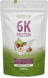 nutri+ 6K Mehrkomponenten Eiweißpulver Vegan Laktosefrei Zuckerfrei Neutral 1kg – Bild 1 von 1