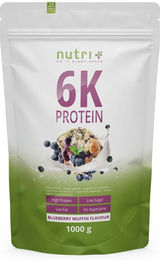 nutri+ 6K Mehrkomponenten Eiweißpulver Vegan Laktosefrei Zuckerfrei Neutral 1kg – Bild 1 von 1
