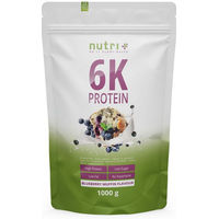 Produktbild von nutri+ 6K Mehrkomponenten Eiweißpulver Vegan Laktosefrei Zuckerfrei Neutral 1kg