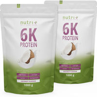 Produktbild von nutri+ 6K Mehrkomponenten Eiweißpulver Vegan Laktosefrei Zuckerfrei Neutral 2kg