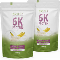 Produktbild von nutri+ 6K Mehrkomponenten Eiweißpulver Vegan Laktosefrei Zuckerfrei Neutral 2kg