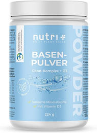 nutri+ Basenpulver mit Basencitrat Mineralstoff-Komplex vegan glutenfrei laktosefrei – Bild 1 von 1
