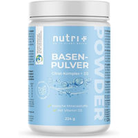 Produktbild von nutri+ Basenpulver mit Basencitrat Mineralstoff-Komplex vegan glutenfrei laktosefrei