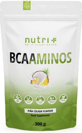 nutri+ BCAA Aminosäuren Komplex Pulver 300g vegan zuckerfrei glutenfrei laktosefrei – Bild 1 von 1