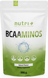 nutri+ BCAA Aminosäuren Komplex Pulver 300g vegan zuckerfrei laktosefrei glutenfrei – Bild 1 von 1