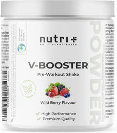 Nutri+ Booster Pre-Workout Shake Pulver vegan und zuckerfrei glutenfrei – Bild 1 von 1